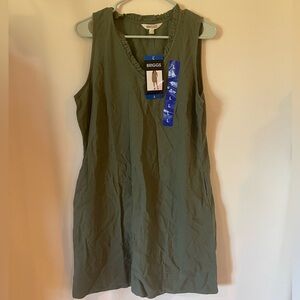 Briggs New York Olive Green Mini Dress
